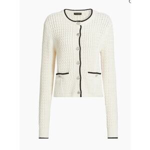 rag & bone Daria Textured Cotton Cardigan - Size XS
